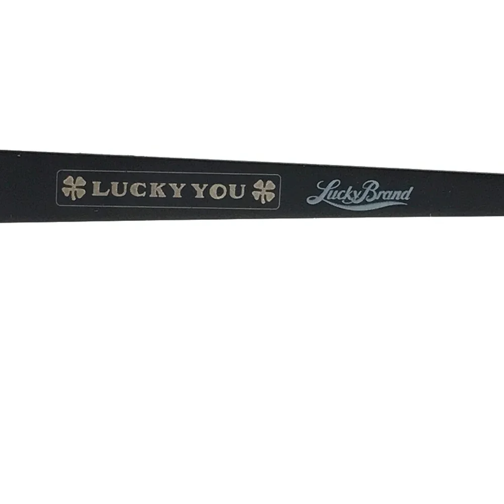Lucky Brand L503 BLACK Eyeglasses Frames Square Cat Eye Full Rim 54-17-135